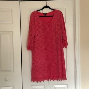 Coral Lace dress